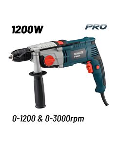BORMANN PRO BID1300 ΔΡΑΠΑΝΟ ΚΡΟΥΣΤΙΚΟ 1200W, 0-1200/0-3000rpm, ΤΣΟΚ ΑΥΤΟΜΑΤΟ , ΟΔΗΓΟΣ ΒΑΘΟΥΣ 13mm