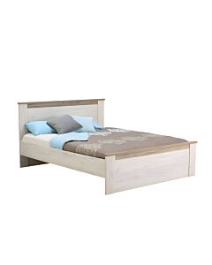ΚΡΕΒΑΤΙ KENT BK 160 GREY OAK/WHITE OAK 167x208x100cm