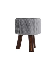 ΔΙΑΚΟΣΜΗΤΙΚΟ ΥΦΑΣΜΑΤΙΝΟ ΣΚΑΜΠΟ SV1/3RA ΓΚΡΙ 28x28x34cm