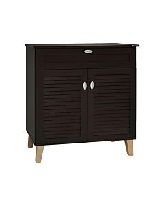 ΠΑΠΟΥΤΣΟΘΗΚΗ FP-02 WENGE ΜΕ 4 ΡΑΦΙΑ ΚΑΙ 1 ΣΥΡΤΑΡΙ 77,8x36,8x89,3cm