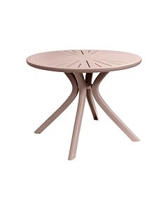 ΤΡΑΠΕΖΙ ΠΛΑΣΤΙΚΟ ΣΤΡΟΓΓΥΛΟ FL8100 CAPPUCCINO ΧΡΩΜΑ 100x75cm