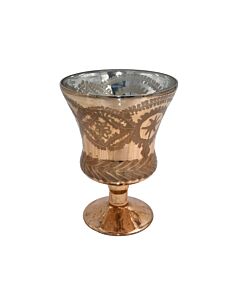 ΓΥΑΛΙΝΟ ΚΗΡΟΠΗΓΙΟ FL8065 COPPER ΧΡΩΜΑ 15x19cm