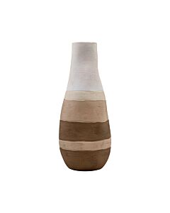 ΚΕΡΑΜΙΚΟ ΒΑΖΟ FL20094 ΑΝΟΙΧΤΟ ΚΑΦΕ ΧΡΩΜΑ 28x48cm