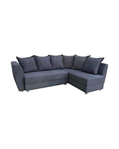 ΚΑΝΑΠΕΣ ΓΩΝΙΑ VITA ΣΚΟΥΡΟ ΓΚΡΙ ΧΡΩΜΑ 255x176x90cm