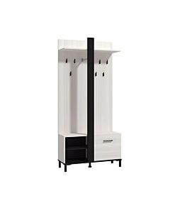 ΕΠΙΠΛΟ ΧΩΛ CAPITELLO SURFSIDE-ΜΑΥΡΟ-ΜΑΥΡΟ ΜΑΤ FOIL FXTR 90x33x191cm
