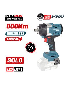 BORMANN PRO BBP5385 ΜΠΟΥΛΟΝΟΚΛΕΙΔΟ, BRUSHLESS MΠΑΤΑΡΙΑΣ 20V, LI-ION, 800Nm,0-1400/1900/2400rpm, SOLO