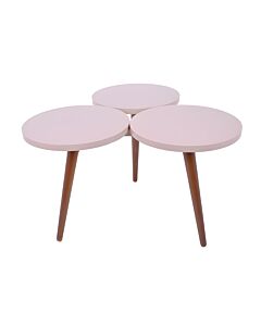 ΤΡΑΠΕΖΑΚΙ ΣΑΛΟΝΙΟΥ ATRIA 3/1 MACCHIATO ΜΕ WALNUT ΠΟΔΙΑ