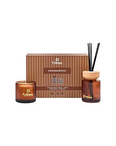 ΣΕΤ ΑΡΩΜΑΤΙΚΟ ΔΩΡΟΥ SANDALWOOD FL25161 (ΔΙΑΧΥΤΗΣ + ΚΕΡΙ 150G) 150ml