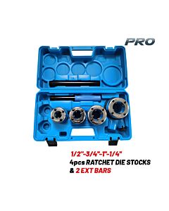 ΣΕΤ 4τμχ BORMANN PRO BHT7826 ΚΑΣΕΤΙΝΑ ΦΙΛΙΕΡΕΣ 1/2-3/4''-1''-1/4'', 2 ΜΠΑΡΕΣ ΠΡΟΕΚΤΑΣΗΣ,