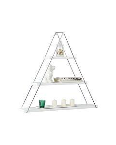 ΡΑΦΙ ΤΟΙΧΟΥ ELMIRA TRIANGLE ΛΕΥΚΟ 74x13x61cm
