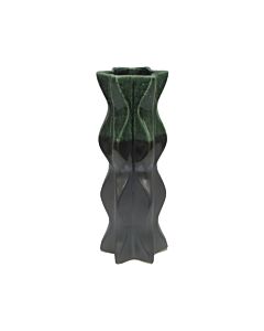 ΚΕΡΑΜΙΚΟ ΒΑΖΟ 606564-1 ΓΚΡΙ ΠΡΑΣΙΝΟ ΧΡΩΜΑ 13x12x33cm
