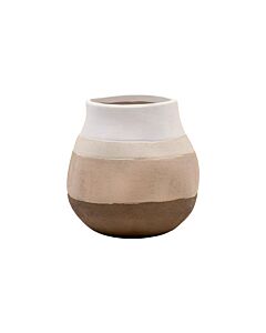 ΚΕΡΑΜΙΚΟ ΒΑΖΟ FL20092 ΑΝΟΙΧΤΟ ΚΑΦΕ ΧΡΩΜΑ 18x18cm