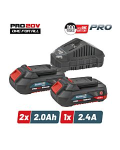 BORMANN PRO BBP9922 STARTER KIT ΜΠΑΤΑΡΙΕΣ .0Ah & ΦΟΡΤΙΣΤΗΣ 2.4Α 2x2