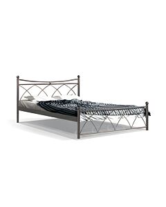 ΚΡΕΒΑΤΙ ΣΙΔΕΡΕΝΙΟ ΚΑΦΕ HERMES 120x200cm