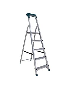 BORMANN PRO BHL9005 ΣΚΑΛΑ ΑΛΟΥΜΙΝΙΟΥ 4+1 ΣΚΑΛΙΑ, ΜΕ ΘΗΚΗ ΕΡΓΑΛΕΙΩΝ