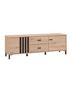 ΕΠΙΠΛΟ ΤΗΛΕΟΡΑΣΗΣ LAVAL 157 3K2F2V ARTISAN ΟΑΚ/ΜΑΥΡΟ 157x40x52cm