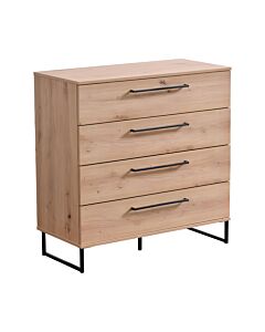 ΚΟΜΟΤΑ-ΣΥΡΤΑΡΙΕΡΑ SARDINIA 4F ARTISAN OAK / ΜΑΥΡΟ 91.5x42x93cm