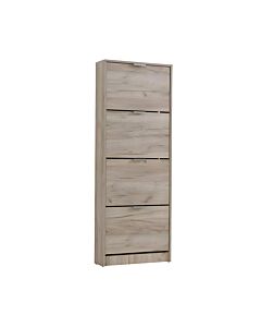 ΠΑΠΟΥΤΣΟΘΗΚΗ BASE 14 GREY OAK 58x18x155,5cm