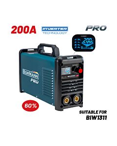 BORMANN PRO BIW2220 ΗΛΕΚΤΡΟΚΟΛΛΗΣΗ INVERTER, SYNERGIC, ΑΠΟΔΟΣΗ 200Α/60%, ΜΕΓ ΗΛΕΚΤΡΟΔΙΟ 4mm