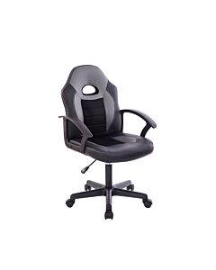 BORMANN BSF1815 ΚΑΡΕΚΛΑ ΓΡΑΦΕΙΟΥ TRENDY, -99cm, ΜΑΥΡΟ-ΓΚΡΙ 57x54,5x89