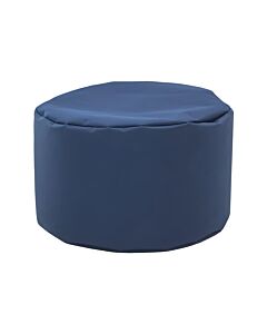 ΣΤΡΟΓΓΥΛΟ ΠΟΥΦ-ΣΚΑΜΠΟ CUBE ΜΠΛΕ ΧΡΩΜΑ 60x40cm