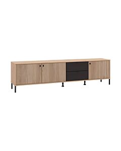 ΕΠΙΠΛΟ ΤΗΛΕΟΡΑΣΗΣ MAYENNE 208 4K2F3V ARTISAN OAK-ΜΑΥΡΟ MAT 208x40x55cm