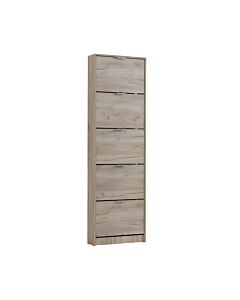 ΠΑΠΟΥΤΣΟΘΗΚΗ BASE 15 GREY OAK 58x18x191,5cm