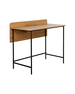 ΜΕΤΑΛΛΙΚΟ ΓΡΑΦΕΙΟ FL2504 BLACK OAK ΧΡΩΜΑ 100x50x85cm