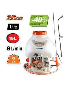 NAKAYAMA PRO NS2640 ΨΕΚΑΣΤΗΡΑΣ ΠΛΑΤΗΣ ΔΙΧΡΟΝΟΣ 26CC, , ΑΥΛΟΣ ΤΡΙΠΛΟΥ ΜΠΕΚ ΜΕ ΠΡΟΕΚΤΑΣΗ & ΑΥΛΟΣ 15lt