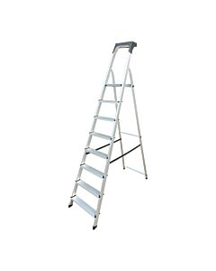 BORMANN PRO BHL9020 ΣΚΑΛΑ ΑΛΟΥΜΙΝΙΟΥ 7+1 ΣΚΑΛΙΑ, ΜΕ ΘΗΚΗ ΕΡΓΑΛΕΙΩΝ
