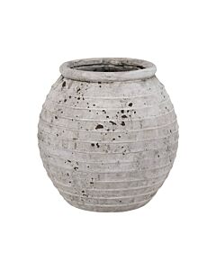 ΚΕΡΑΜΙΚΟ ΒΑΖΟ FL19311 ΓΚΡΙ ΧΡΩΜΑ 16x16x16cm