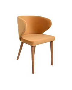 ΚΑΡΕΚΛΑ ΤΡΑΠΕΖΑΡΙΑΣ NANCY ΥΦΑΣΜΑ ΜΕΛΙ ΧΡΩΜΑ 55x52x80cm