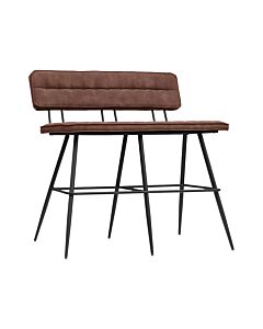 ΜΕΤΑΛΛΙΚΟ ΔΙΠΛΟ ΣΚΑΜΠΟ ΜΠΑΡ ANTELA TAUPE ΧΡΩΜΑ 120x40x120cm