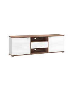 ΕΠΙΠΛΟ ΤΗΛΕΟΡΑΣΗΣ GRENOBLE ΛΕΥΚΟ-FLAGSTAFF OAK-ΛΕΥΚΟ HIGH GLOSS FOIL 176x40x57cm