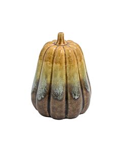 ΚΕΡΑΜΙΚΟ ΔΙΑΚΟΣΜΗΤΙΚΟ PUMPKIN ΚΑΦΕ-ΜΠΕΖ ΧΡΩΜΑ 12x16cm