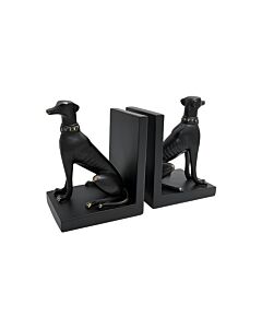 ΣΕΤ 2 ΤΕΜΑΧΙΑ ΒΙΒΛΙΟΣΤΑΤΕΣ DOG ΜΑΥΡΟ ΧΡΩΜΑ 19x10x14cm