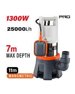 NAKAYAMA PRO NP1130 ΑΝΤΛΙΑ ΑΚΑΘΑΡΤΩΝ INOX,1300W