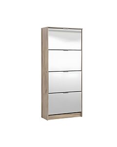 ΠΑΠΟΥΤΣΟΘΗΚΗ HUGO 24 GREY OAK ΜΕ ΚΑΘΡΕΦΤΗ 67x28x155cm