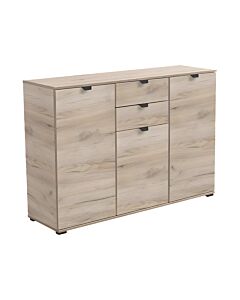 ΚΟΜΟΤΑ-ΜΠΟΥΦΕΣ DUERO 3K2F GREY OAK 135x40x95cm