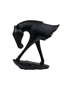 ΕΠΙΤΡΑΠΕΖΙΑ ΔΙΑΚΟΣΜΗΤΙΚΗ ΦΙΓΟΥΡΑ HORSE FL7217 ΜΑΥΡΟ ΧΡΩΜΑ 20x6x21cm