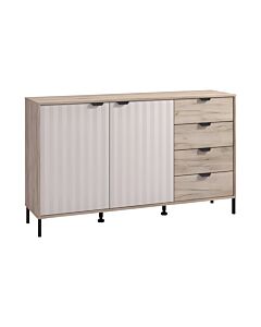 ΚΟΜΟΤΑ-ΜΠΟΥΦΕΣ VANDEA 3K4F GREY OAK-CASHMERE 157x40x93cm