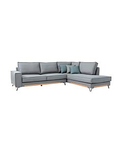 ΚΑΝΑΠΕΣ LOFTIO ΔΕΞΙΑ ΓΩΝΙΑ ΓΚΡΙ ΧΡΩΜΑ 280x220x95cm