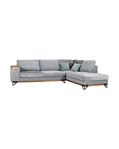 ΚΑΝΑΠΕΣ ANGELO ΔΕΞΙΑ ΓΩΝΙΑ ΓΚΡΙ 300x230x95cm