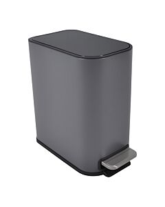 ΚΑΛΑΘΙ ΜΠΑΝΙΟΥ BELLO SOFT CLOSE SLIM ΜΕΤΑΛΛΙΚΟ ΓΚΡΙ ΜΑΤ 5lt