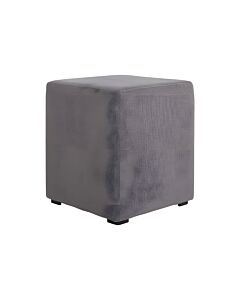 ΤΑΜΠΟΥΡΕ-ΣΚΑΜΠΟ ΤΕΤΡΑΓΩΝΟ BOXY ΓΚΡΙ ΧΡΩΜΑ 35x35x41cm