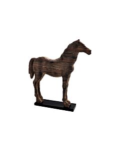 ΕΠΙΤΡΑΠΕΖΙΑ ΔΙΑΚΟΣΜΗΤΙΚΗ ΦΙΓΟΥΡΑ HORSE ΚΑΦΕ ΧΡΩΜΑ 47x8x48cm