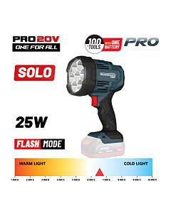 BORMANN PRO BBP3905 ΦΑΚΟΣ ΠΡΟΒΟΛΕΑΣ ΜΠΑΤΑΡΙΑΣ 20V, 1000/2500lm, SOLO