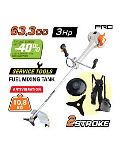 NAKAYAMA PRO PB7700 ΘΑΜΝΟΚΟΠΤΙΚΟ ΒΕΝΖΙΝΗΣ 63.3CC 3HP ΜΕ ΑΝΤΙΔΟΝΗΣΗ