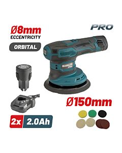 BORMANN PRO BCP3800 ΑΛΟΙΦΑΔΟΡΟΣ ΤΡΙΒΕΙΟ ΕΚΚΕΝΤΡΟ ΜΠΑΤΑΡΙΑΣ 12V, , ,2000-4500rpm,2x2Ah 8mm