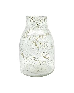 ΒΑΖΟ ΓΥΑΛΙΝΟ ΑΠΟ ΦΥΣΗΤΟ ΓΥΑΛΙ ΔΙΑΦΑΝΟ 16x16x24,5cm